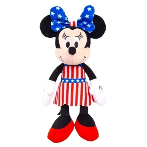 EC DISNEY STUFFED PATRIOTIC MINNIE AND GRADUATION MINNIE MOUSE SET OF TWO - Picture 3 of 5